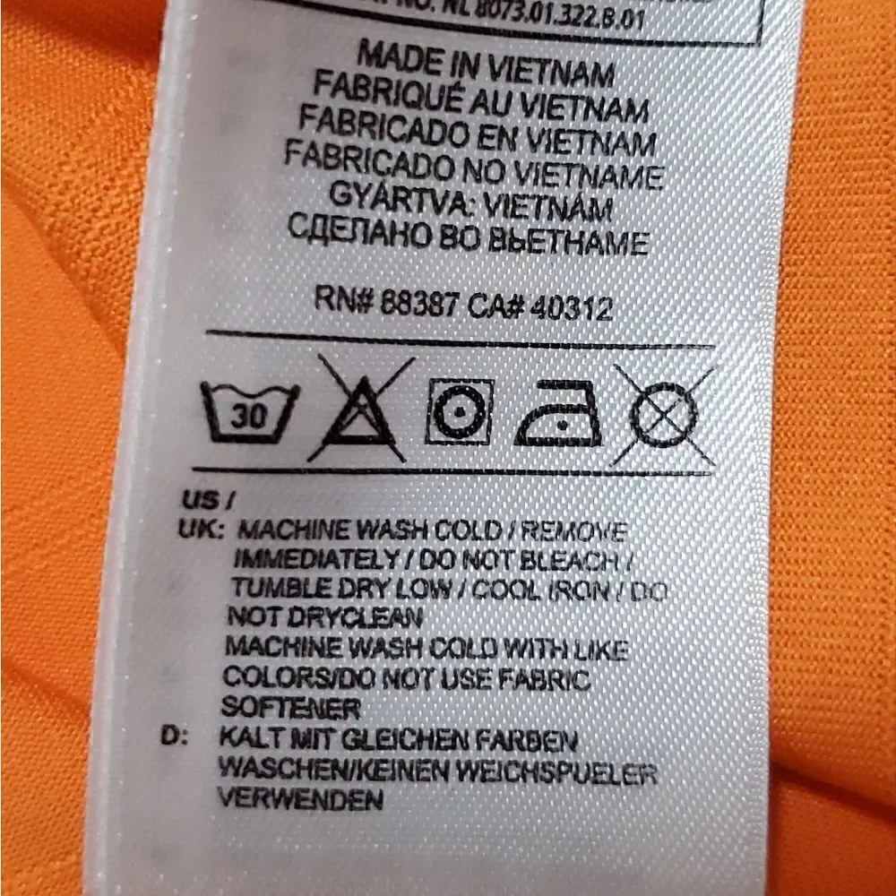 Adidas Orange Golf Polo Shirt